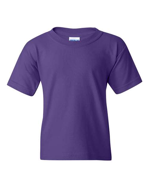 Youth Heavy Cotton™ T-Shirt - Purple Front