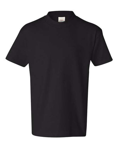 Hanes Youth Authentic T-Shirt - Black Front
