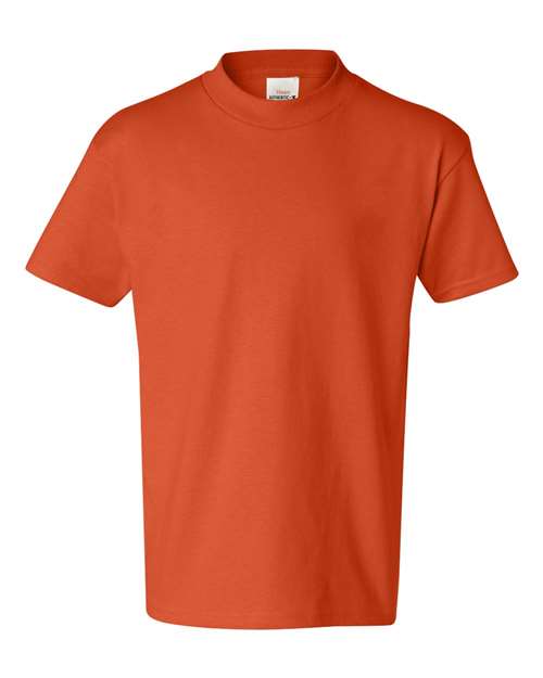 Hanes Youth Authentic T-Shirt - Orange Front