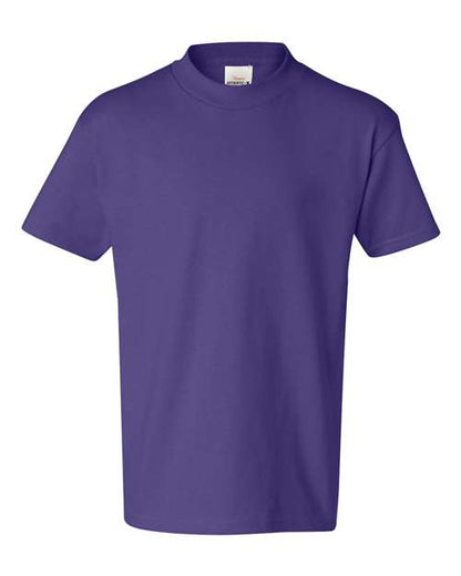 Hanes Youth Authentic T-Shirt - Purple Front