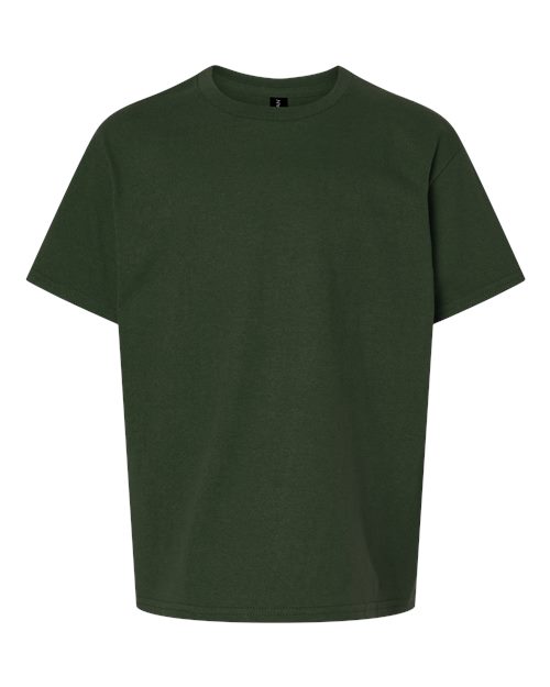 Gildan Youth Ultra Cotton® T-Shirt - Forest Green Front