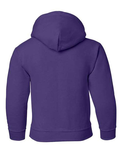 Youth Heavy Blend™ Hooded Sweatshirt - Purple Back