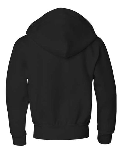 JERZEES Youth NuBlend® Full-Zip Hooded Sweatshirt - Back