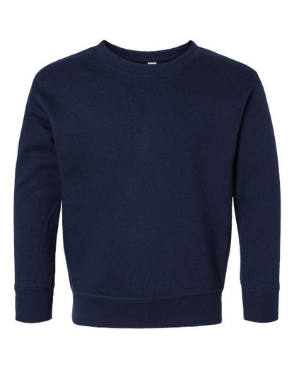 Rabbit Skins Toddler Fleece Crewneck Sweatshirt - Navy Front
