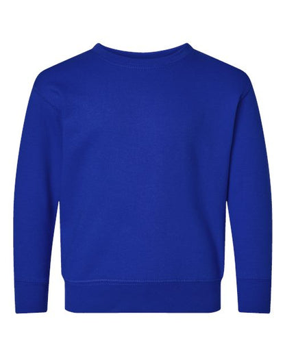Rabbit Skins Toddler Fleece Crewneck Sweatshirt - Royal Front