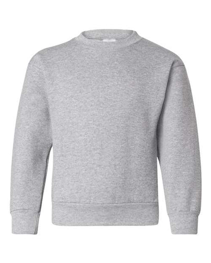 Hanes Youth EcoSmart® Crewneck Sweatshirt - Light Steel Front