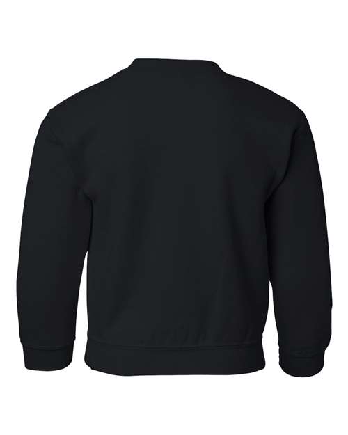 Youth Heavy Blend™ Crewneck Sweatshirt - Black Back