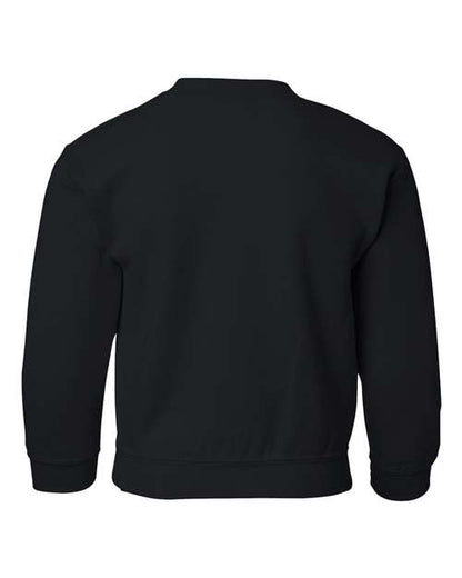 Youth Heavy Blend™ Crewneck Sweatshirt - Black Back