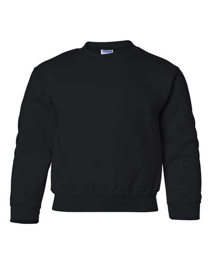 Youth Heavy Blend™ Crewneck Sweatshirt - Black Front