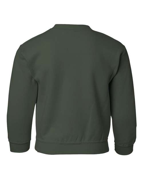 Youth Heavy Blend™ Crewneck Sweatshirt - Forest Back