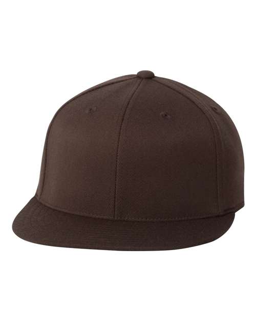 Flexfit 210® Flat Bill Cap - Brown Front