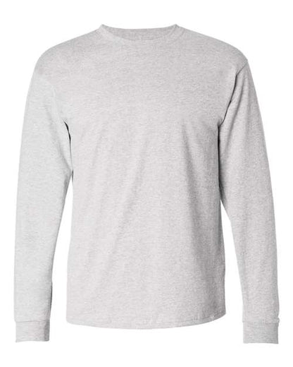 Hanes Unisex Authentic Long Sleeve T-Shirt - Ash Front