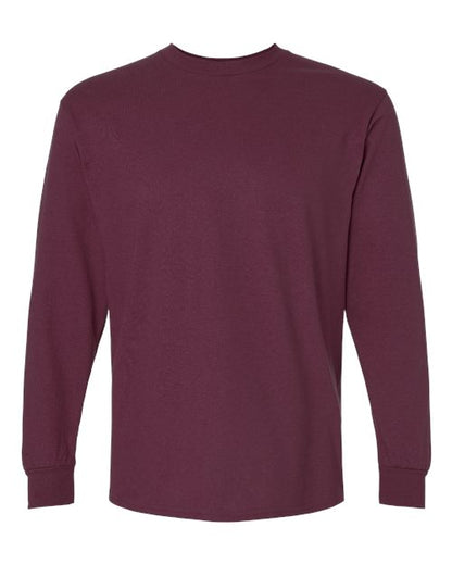 Unisex Ultra Cotton® Long Sleeve T-Shirt - Maroon Front