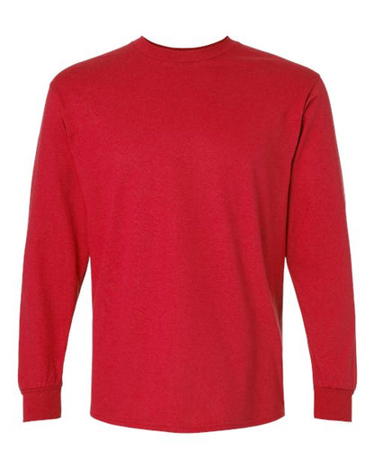 Unisex Ultra Cotton® Long Sleeve T-Shirt - Red Front
