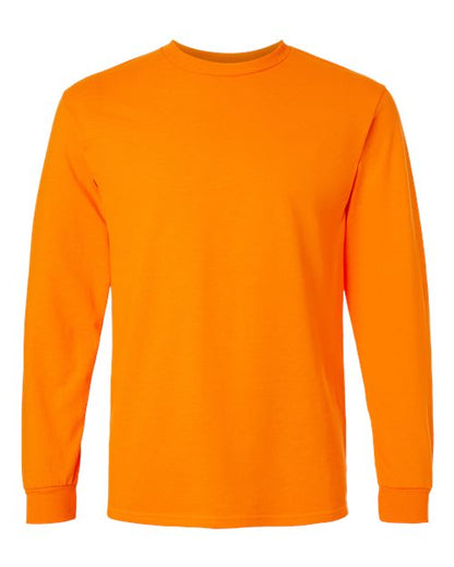 Unisex Ultra Cotton® Long Sleeve T-Shirt - Safety Orange Front