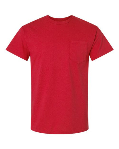 Unisex Ultra Cotton® Pocket T-Shirt - Red Front
