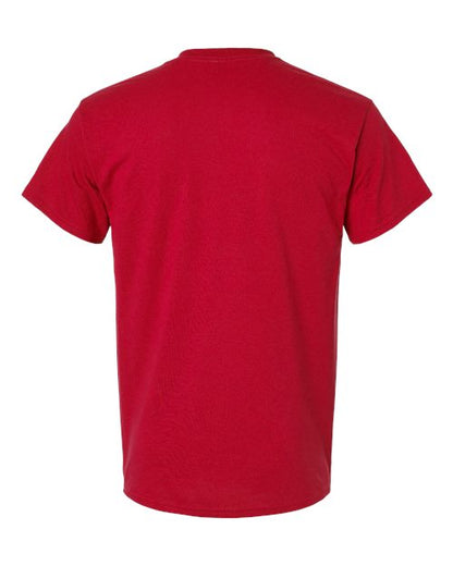 Unisex DryBlend® Pocket T-Shirt - Red Back