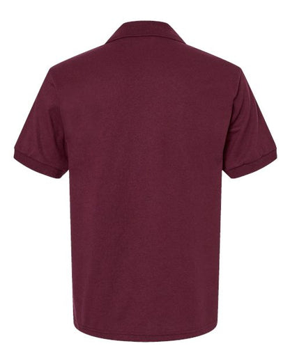 Unisex DryBlend® Polo - Maroon Back