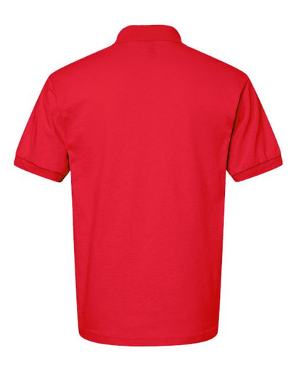 Unisex DryBlend® Polo - Red Back