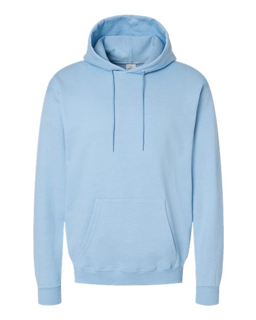 Hanes Unisex EcoSmart® Hooded Sweatshirt - Light Blue Front