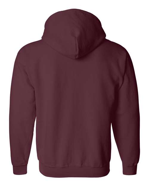 Unisex Heavy Blend™ Full-Zip Hooded Sweatshirt - Maroon Back