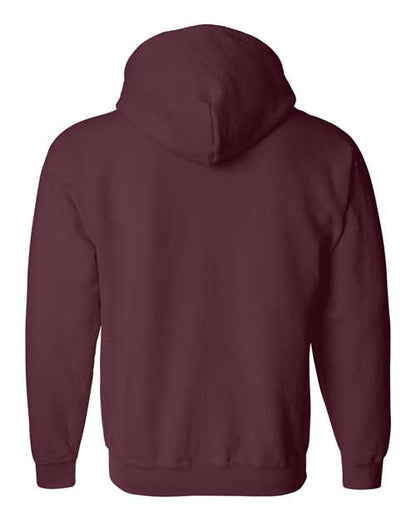 Unisex Heavy Blend™ Full-Zip Hooded Sweatshirt - Maroon Back