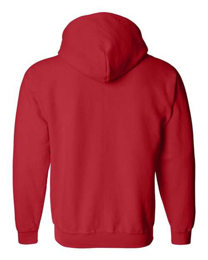 Unisex Heavy Blend™ Full-Zip Hooded Sweatshirt - Red Back