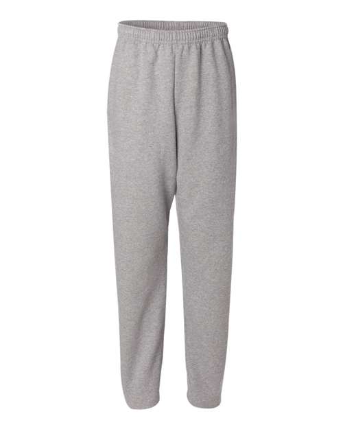 JERZEES Unisex NuBlend® Open-Bottom Sweatpants with Pockets - Oxford Front