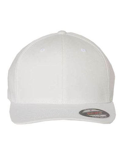 Flexfit V-Flexfit® Cotton Twill Cap - White Front