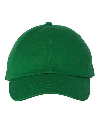 Valucap Bio-Washed Classic Dad Hat - Kelly Front