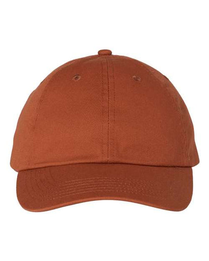 Valucap Bio-Washed Classic Dad Hat - Texas Orange Front