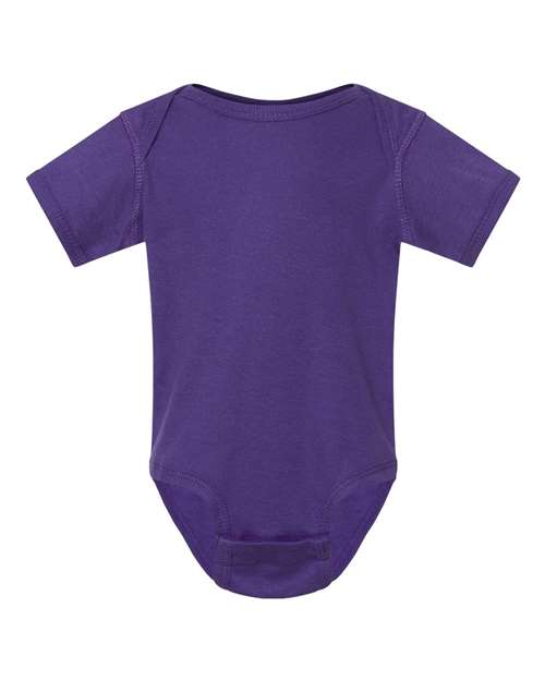 Rabbit Skins Infant Baby Rib Bodysuit - Purple Front