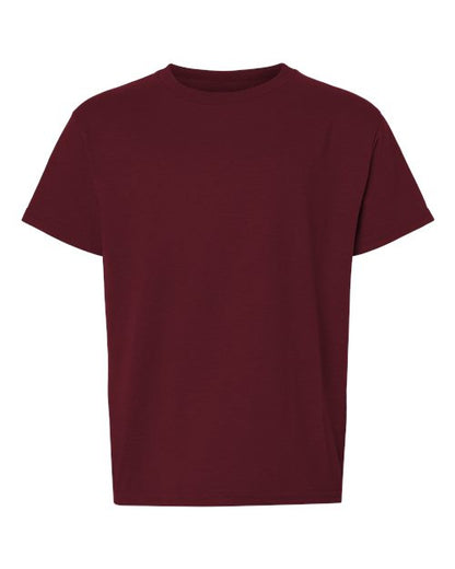 Youth DryBlend® T-Shirt - Maroon Front