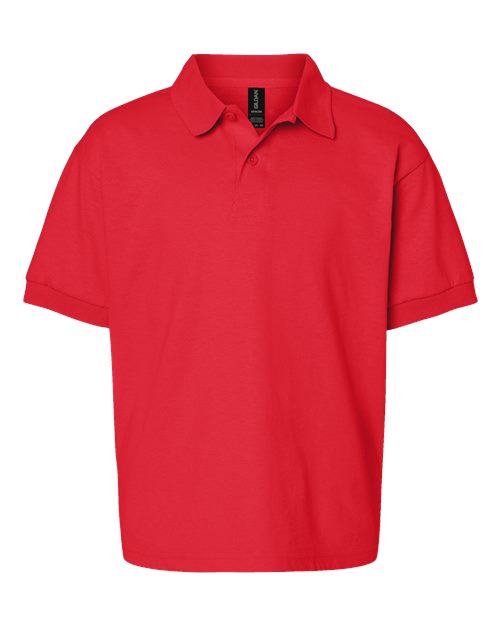 Gildan Youth DryBlend® Jersey Polo - Red Front
