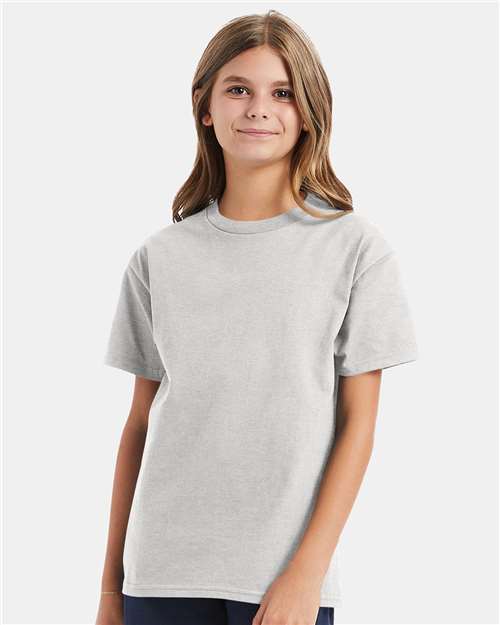 Hanes Youth Authentic T-Shirt - Model Front