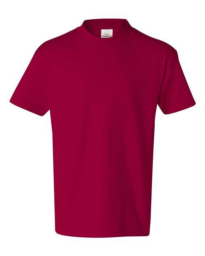 Hanes Youth Authentic T-Shirt - Deep Red Front