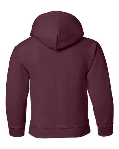 Youth Heavy Blend™ Hooded Sweatshirt - Maroon Back