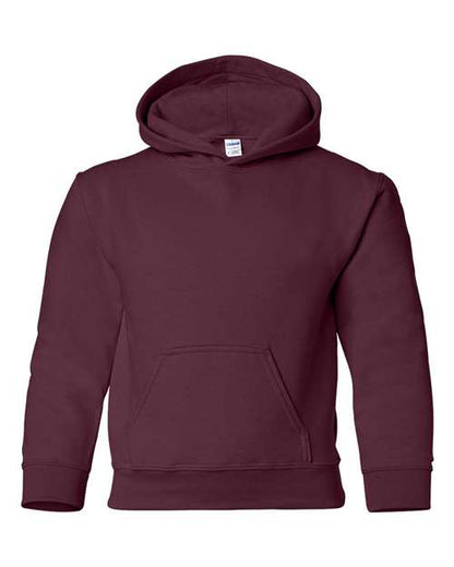 Youth Heavy Blend™ Hooded Sweatshirt - Maroon Front