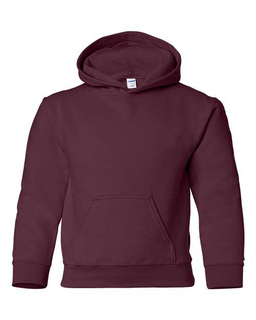 Gildan Youth Heavy Blend™ Hooded Sweatshirt - Maroon Front