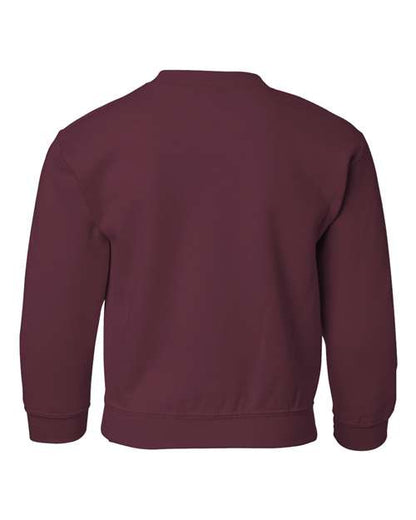 Youth Heavy Blend™ Crewneck Sweatshirt - Maroon Back
