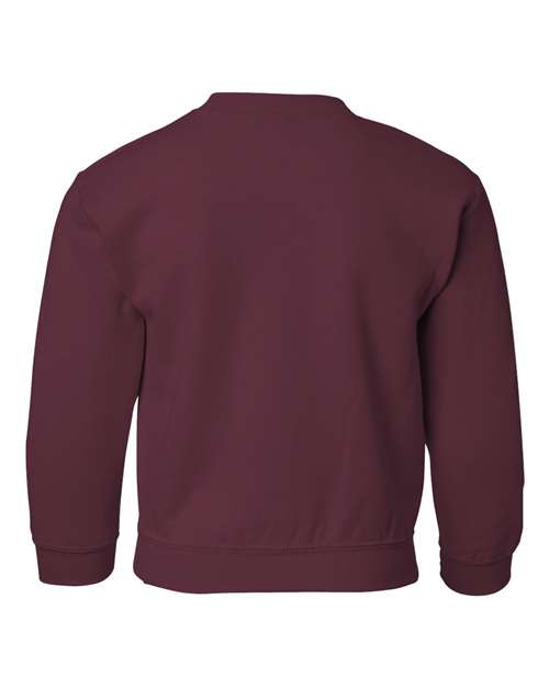 Youth Heavy Blend™ Crewneck Sweatshirt - Maroon Back