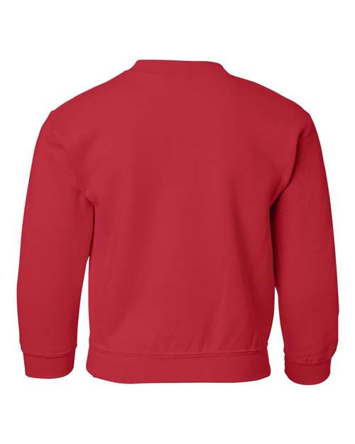 Youth Heavy Blend™ Crewneck Sweatshirt - Red Back