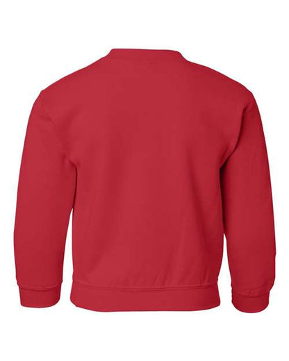 Youth Heavy Blend™ Crewneck Sweatshirt - Red Back