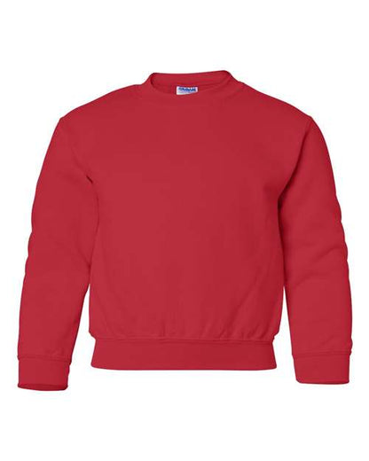 Youth Heavy Blend™ Crewneck Sweatshirt - Red Front
