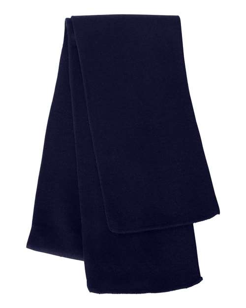 Sportsman Knit Scarf - Navy Front