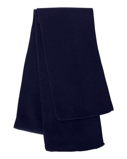 Sportsman Knit Scarf - Navy Front