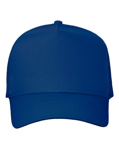 Valucap Five-Panel Trucker Cap - Royal Blue Front