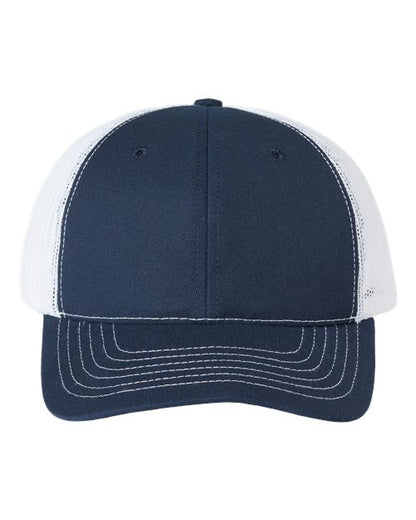 Classic Caps USA-Made Trucker Cap - Navy/ White Front