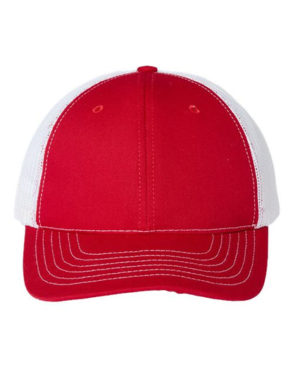 Classic Caps USA-Made Trucker Cap - Red/ White Front