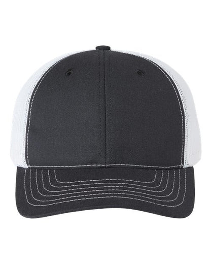 USA-Made Trucker Cap - Black/ White Front